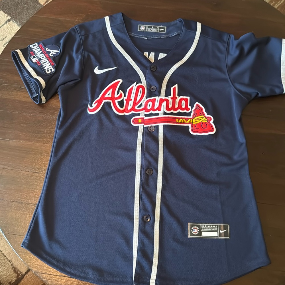 2021 Braves World Series Swanson Jersey